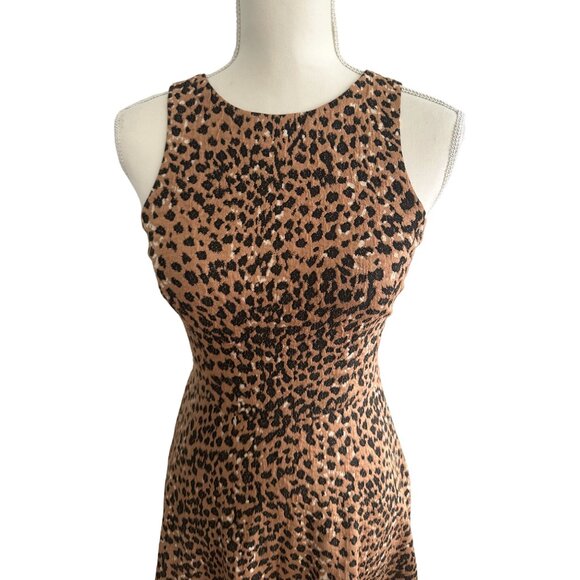 MARA HOFFMAN Animal Print A Line Skater Dress Size XS - Picture 2 of 7